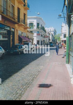Streets of San Telmo district in Central Buenos Aires, Argentina, South America - Archival image September 2005 Stock Photo