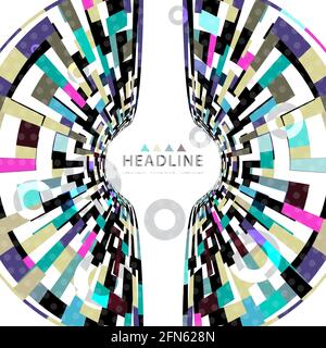 Brochure header colorful layout background template Stock Vector