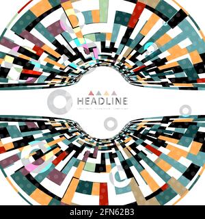 Brochure header colorful layout background template Stock Vector