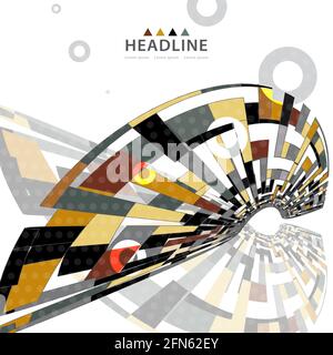 Brochure header colorful layout background template Stock Vector