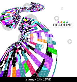Brochure header colorful layout background template Stock Vector