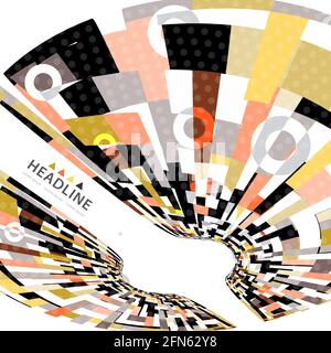 Brochure header colorful layout background template Stock Vector
