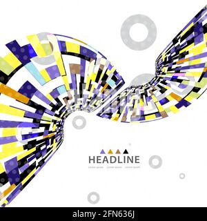 Brochure header colorful layout background template Stock Vector