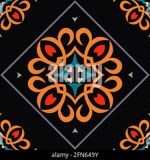Ornament pattern vector tile for multipurpose use in design Stock Vector