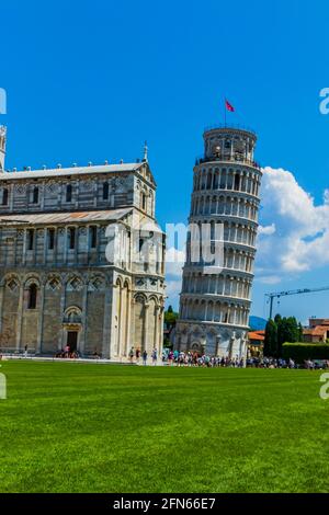 Various views of the Leaning Tower Stock Photo