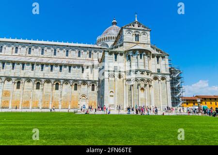 Various views of the Leaning Tower Stock Photo