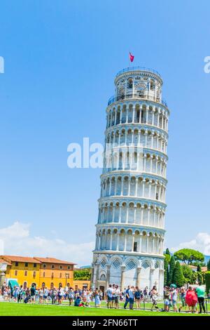 Various views of the Leaning Tower Stock Photo