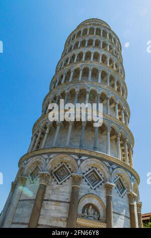 Various views of the Leaning Tower Stock Photo