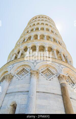 Various views of the Leaning Tower Stock Photo