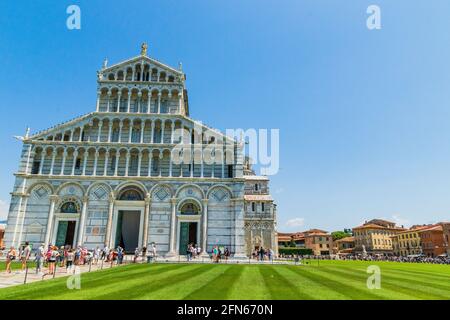 Various views of the Leaning Tower Stock Photo