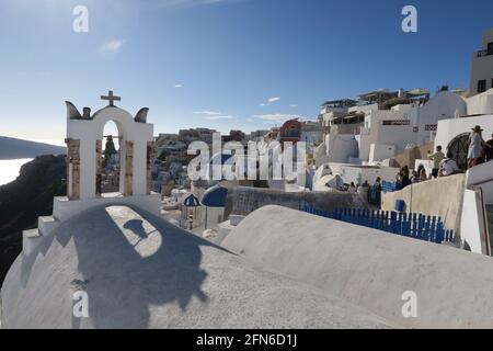 Santorini, Greece. 04 Oct 2017. General views of the town Stock Photo