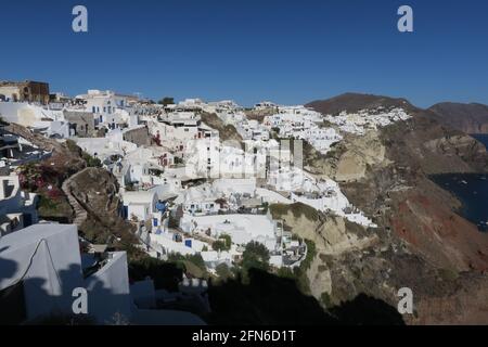 Santorini, Greece. 04 Oct 2017. General views of the town Stock Photo