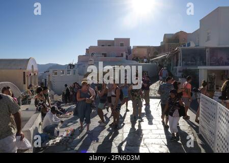 Santorini, Greece. 04 Oct 2017. General views of the town Stock Photo