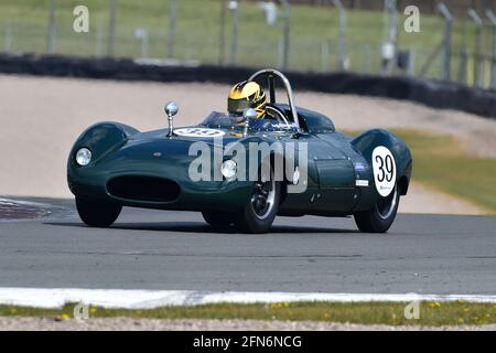 Robi Bernberg, Paul Ugo, Cooper T39 Bobtail, RAC Woodcote Trophy, Stirling Moss Trophy, for Pre - 61 Sports Cars, Donington Historic Festival, Doningt Stock Photo