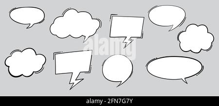Boom effect set design for comic book. Comic Book cloud, pow sound symbol, bomb pow. Comic speech bubbles set Stock Vector