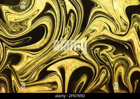 Marbling Texture Gold Ink Texture Design Graphic by Ju Design
