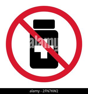 Medicine pill flat capsule icon. Vector sign isolated on white background. Pharmacy illustration . Stock Vector