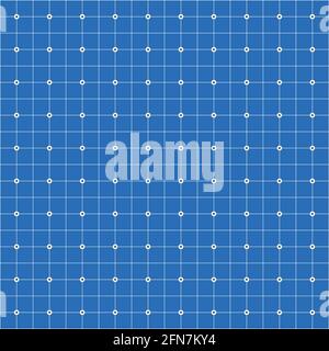 Blueprint paper grid with empty background vector. Vector blank page backdrop template . Stock Vector