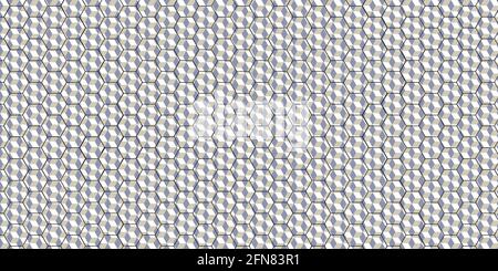 Abstract background of white hexagons Stock Vector