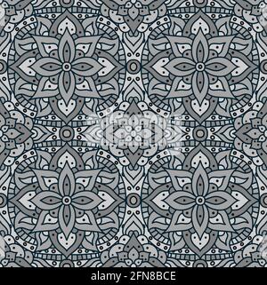 Indian mandala pattern seamless vector design. Vector seamless pattern for fabrique. EPS 10. Stock Vector