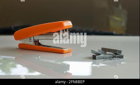 Close up of the stapler Stock Photo
