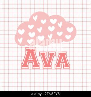 ava girl name Stock Photo - Alamy