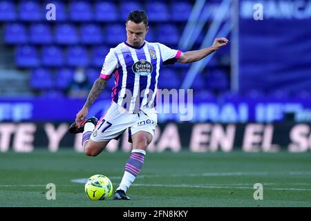 VALLADOLID, SPAIN - MAY 13: Roque Mesa of Real Valladolid during the Spanish Primera Division match between Real Valladolid and Villarreal at Estadio Stock Photo