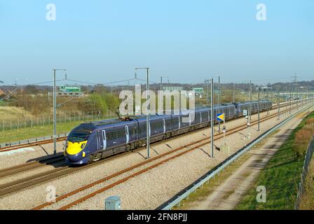 British Rail Class 395 Javelin train at Beckenham in Kent Stock Photo ...