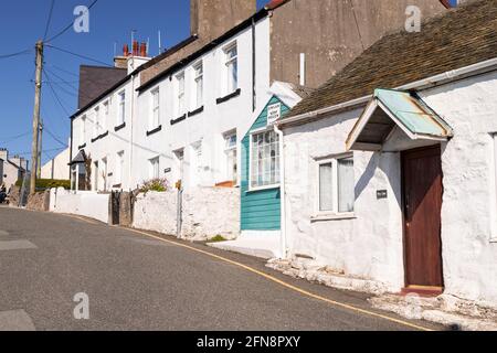 Main street, Moelfre, Anglesey, North Wales Stock Photo