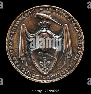 heraldry, coat of arms, Germany, Baumgartner family, copper engraving