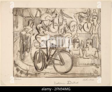 Cycle Race, 1926. Stock Photo