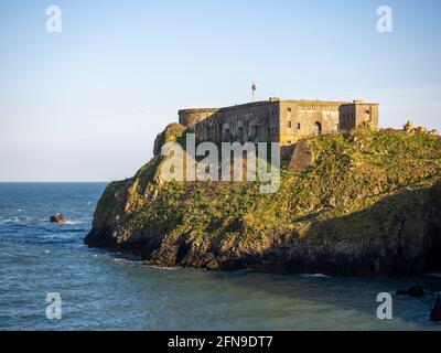 Tenby Seafront, Tenby, Pembrokeshire, Wales, United Kingdom Stock Photo