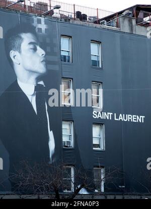 New York - NY - 20200124 - Rami Malek Saint Laurent Billboard in