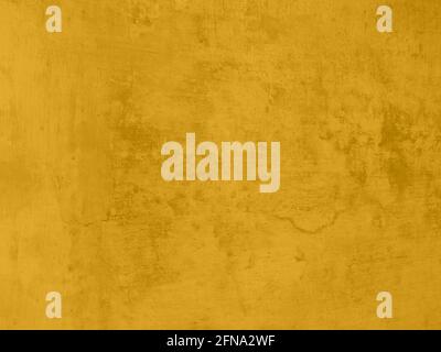 Background concrete wall paint yellow gold with dirty details, modern texture paint. Stock Photo