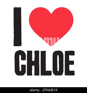 chloe girl name Stock Photo - Alamy