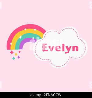 evelyn girl name Stock Photo
