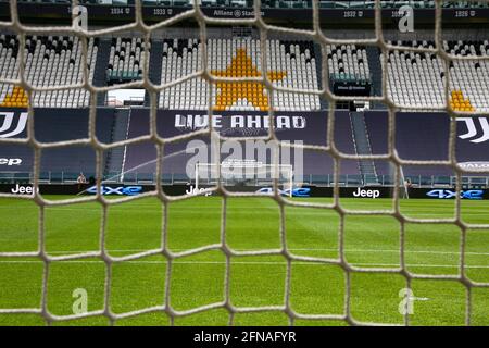 A general view of Allianz Stadium during the match between Juventus FC and FC Internazionale on may 15, 2021 in Turin, Italy. Stock Photo