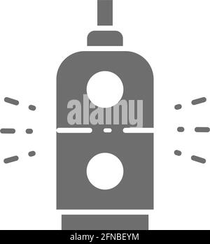 Control panel on and off, switch machines gray icon. Stock Vector