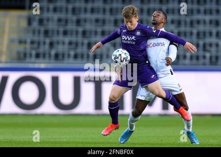 ANDERLECHT, BELGIUM - MAY 15: Yari Verschaeren of RSC Anderlecht during the  Jupiler Pro League match between RSC Anderlecht and KRC Genk at Lotto Park  Stock Photo - Alamy