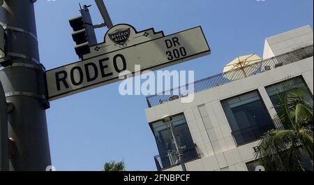 The Famous Rodeo Drive sign in affluent Beverly Hills California Stock  Photo - Alamy