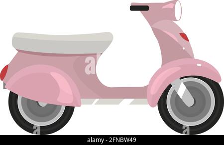 Scooter flat color vector object Stock Vector