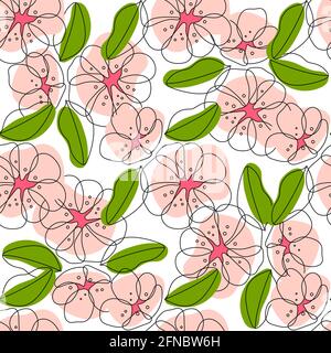 Creative doodle art seamless pattern with different shapes and textures. Collage. Stock Vector