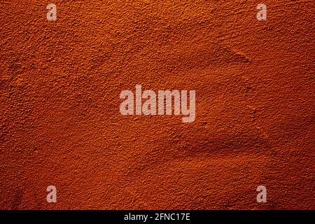 Copper colored wall texture background with textures of different shades of copper or bronze Stock Photo