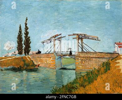 Vincent van Gogh artwork - Bridge in Arles - 1888 Stock Photo