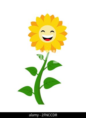 Sunflower icon isolated on white background Stock Vector
