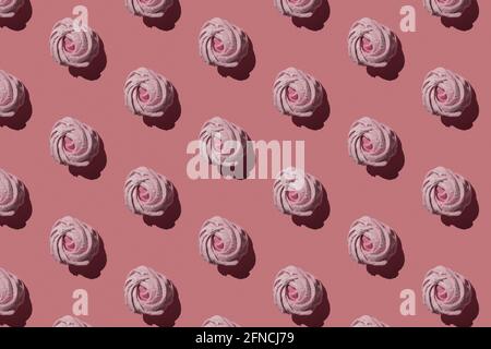 Zephyr on a pink background. Seamless Zephyr Pattern. Hard shadows Stock Photo