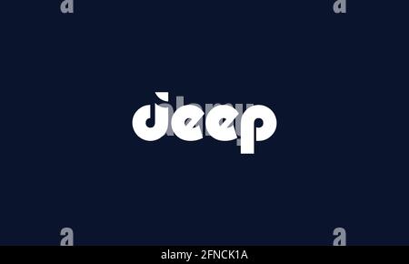 deep music logo or music logo Stock Vector