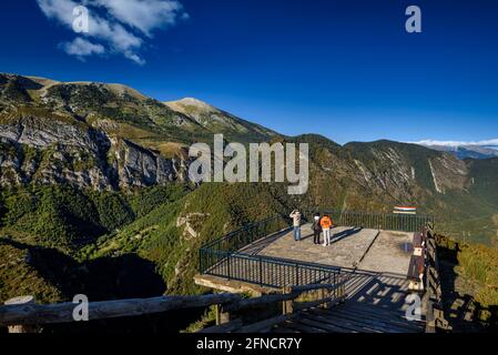 Alt Berguedà seen from the Gresolet viewpoint on a summer afternoon (Berguedà, Catalonia, Spain, Pyrenees) Stock Photo