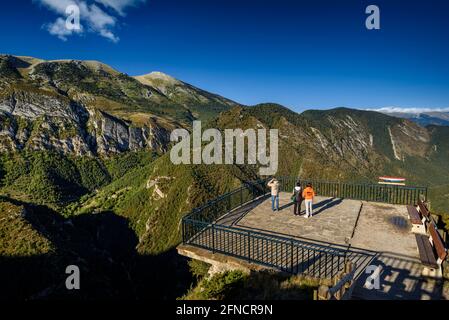 Alt Berguedà seen from the Gresolet viewpoint on a summer afternoon (Berguedà, Catalonia, Spain, Pyrenees) Stock Photo