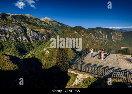 Alt Berguedà seen from the Gresolet viewpoint on a summer afternoon (Berguedà, Catalonia, Spain, Pyrenees) Stock Photo